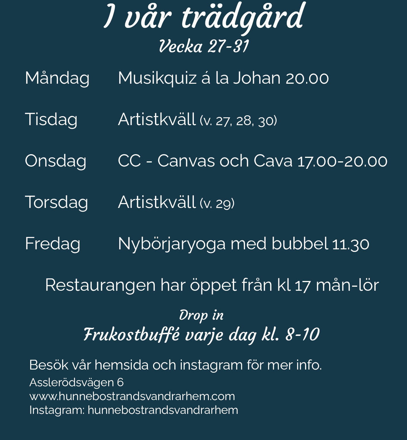 Veckoschema